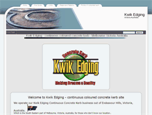 Tablet Screenshot of kwik-edging.com.au